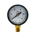 thumbnail image 1 of Interstate Pneumatics G2012-015 Pressure Gauge 15 PSI 2" Diameter1/4" NPT Bottom Mount, 1 of 5