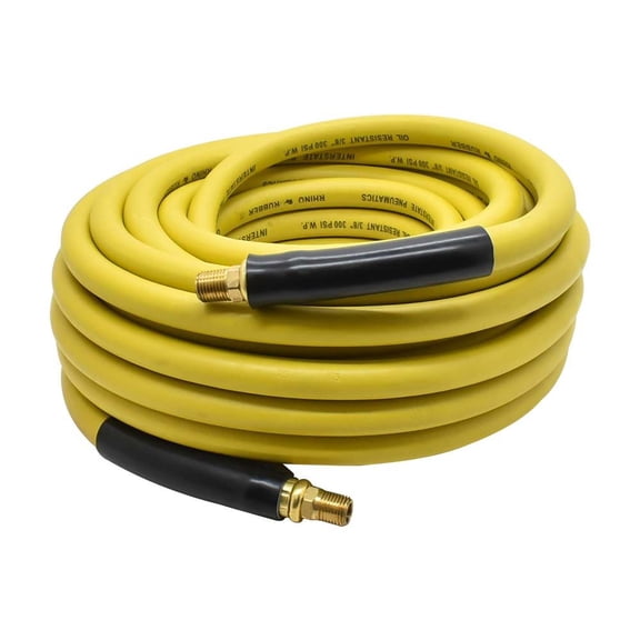 Interstate Pneumatics Rhino 3/8In X 50' Air Hose Yellow