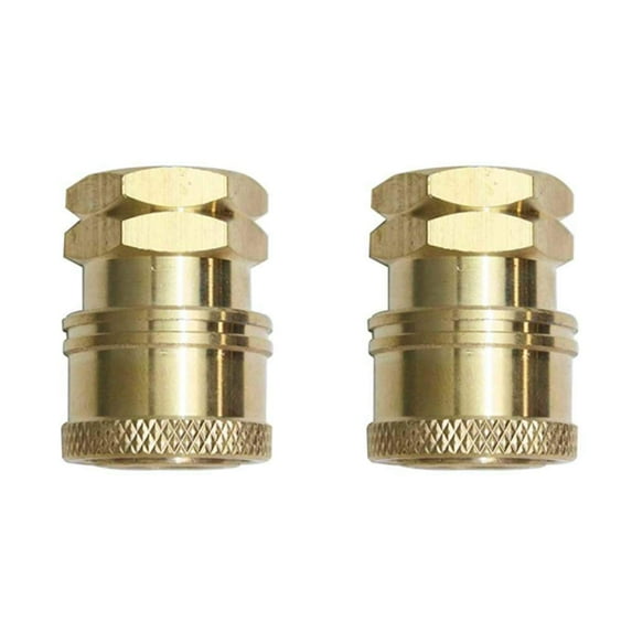 Interstate Pneumatics PW7130-2PK Pressure Washer 1/4" FNPT Brass Coupler 5200 PSI - 2/PK