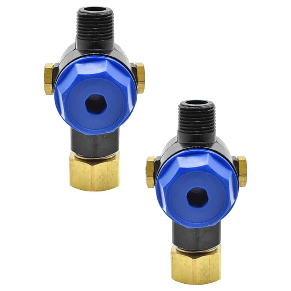 Interstate Pneumatics PW7204 Blue Water Inlet Filter, 3/4" Female NH to 1/2" Male NPT (2-Pack)