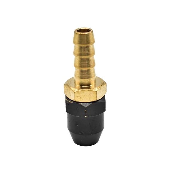 Interstate Pneumatics T46 1/4" Hose Barb Straight-in Tapered Brass Chuck w/o Internal Shut-off Valve