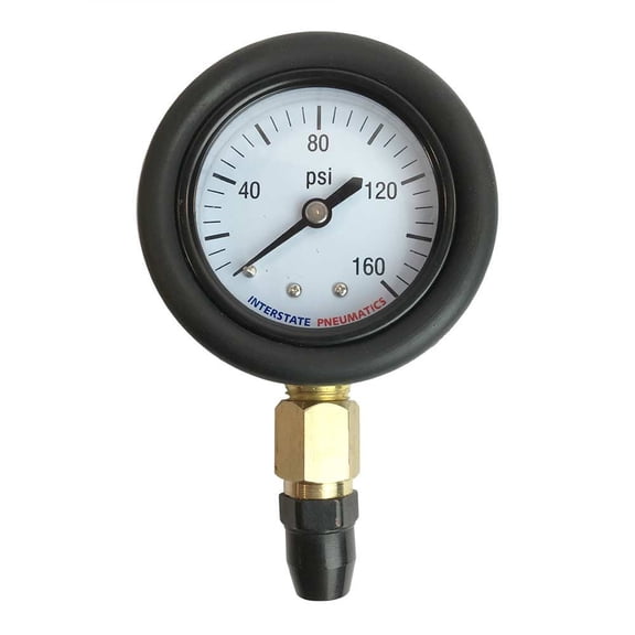 Interstate Pneumatics TG336 Brass Made Professional Open Tire Chuck with 0-160 PSI Pressure Gauge