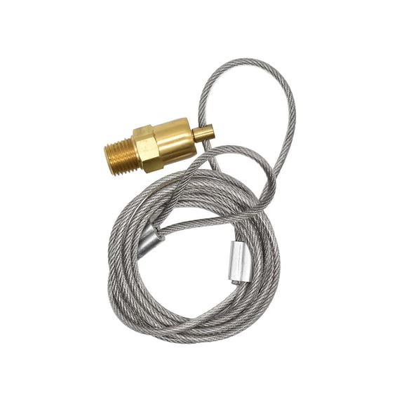 Interstate Pneumatics VP44 Cable Operated Air Tank Drain Valve, 1/4" Male NPT with 5ft Cable