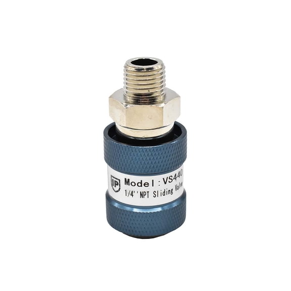 Interstate Pneumatics VS440 Pneumatic Hand Slide Valve 1/4" FPT x 1/4" MPT
