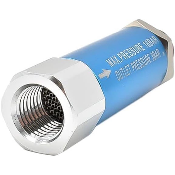Interstate Pneumatics WR1110 1/4 Inch NPT in-Line 90 PSI Fixed Preset Pressure Regulator - Outlet Pressure with Max Inlet 230 PSI