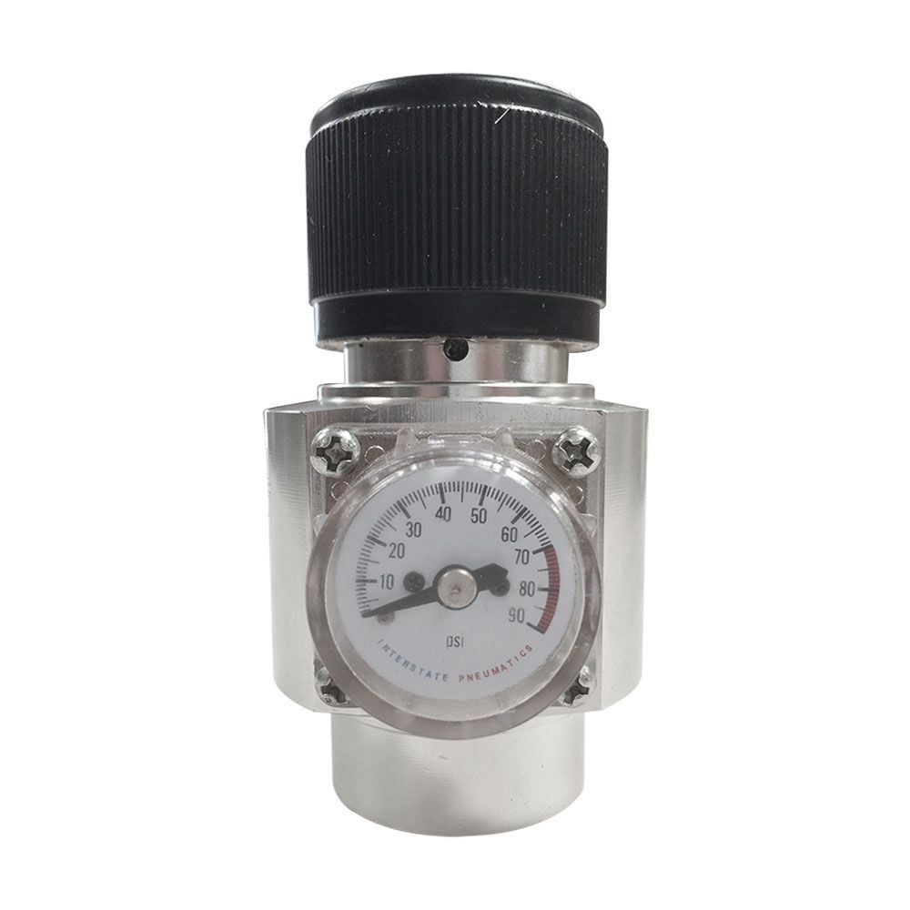 Interstate Pneumatics WRCO2L CO2 Regulator Aluminum Body 0-60 PSI with 3 Preset Settings 15PSI, 30PSI & 60PSI