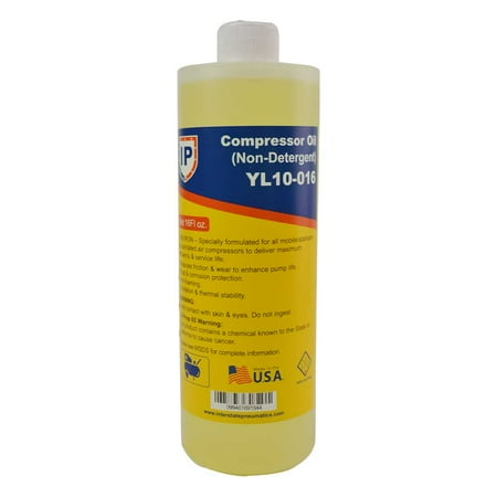 Interstate Pneumatics YL10-016 Non Detergent Compressor Oil - Chevron Rando HD - 16 oz.