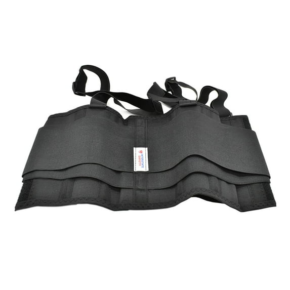 Interstate Safety 40150-M Economy Double Pull Elastic Back Support Belt with Adjustable Shoulder Straps - Medium