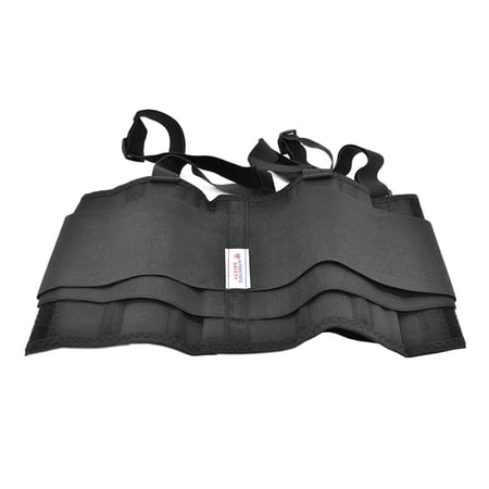 Interstate Safety 40150-S Economy Double Pull Elastic Back Support Belt with Adjustable Shoulder Straps - Small