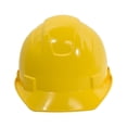 thumbnail image 1 of Interstate Safety 40401 Snap Lock 6 Point Ratchet Suspension Front Brim Hard Hat / Safety Helmet with Cap-Moun t Ear Mu ff Slo, 1 of 5