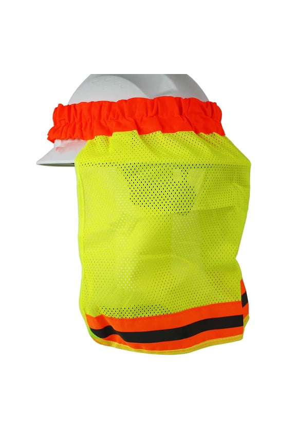 40412 Neck Shield / Shade - High Visibility LIME Color with Reflective Tape