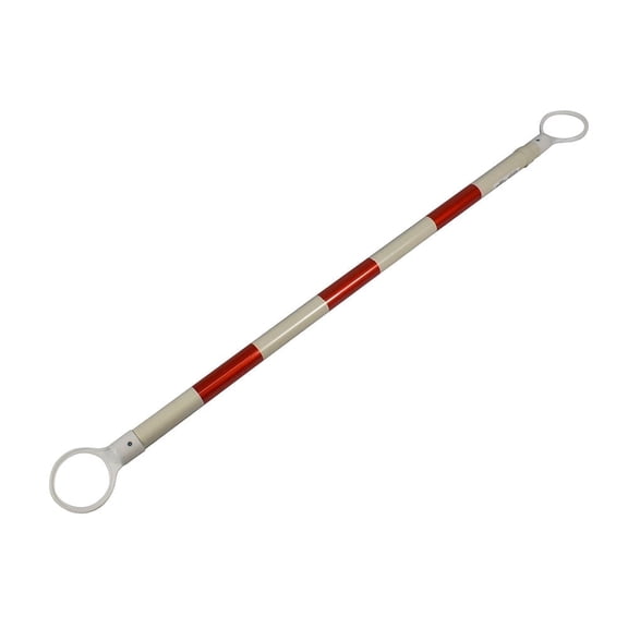 Interstate Safety 50247 4ft to 7ft ABS Extendable / Telescoping Traffic Cone Bar - Red & White