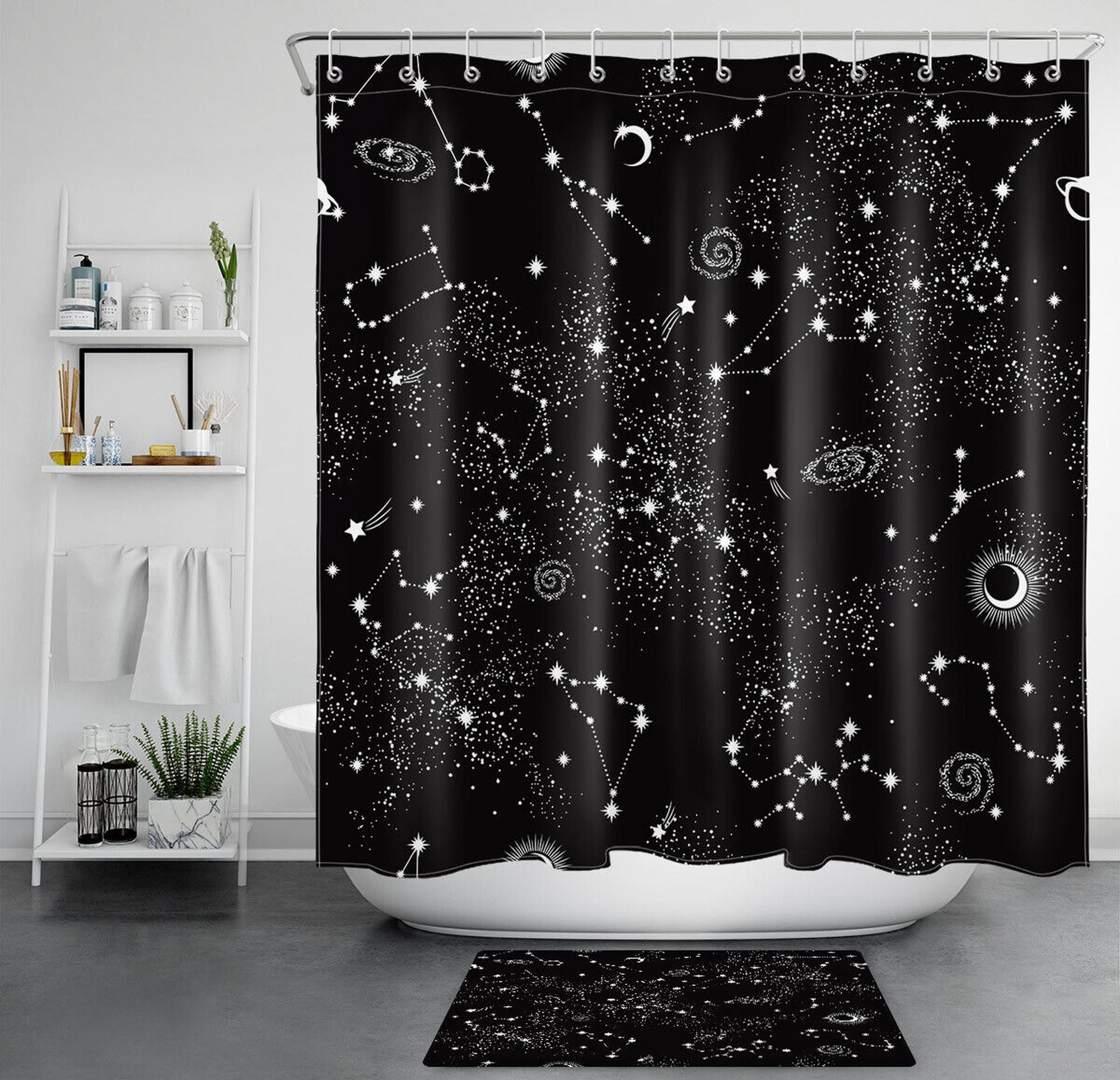Interstellar Bathroom Decor Get Lost in Space with Our Galactic Shower