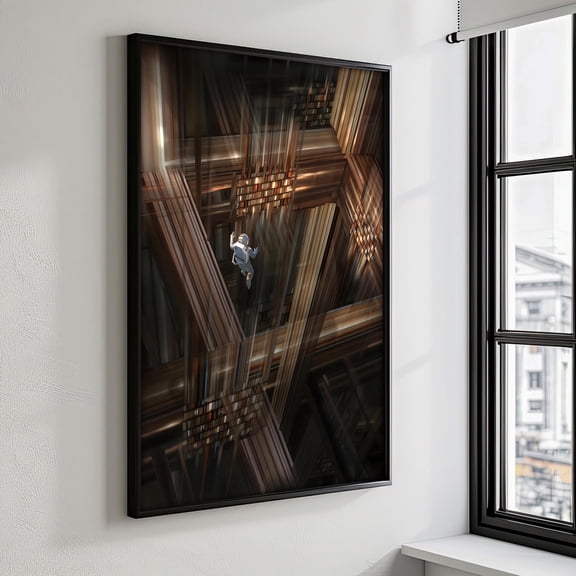 Interstellar Canvas Painting, Space Wall Art, Modern Home Decor, Famous Movie Poster Sci-Fi Decor, Secrets of the Universe Art, Unique Gift