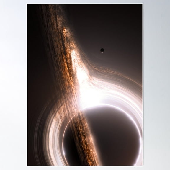Interstellar Gargantua Black Hole Poster Wall Art, Modern Wall Decor, 16x24 UNFRAMED