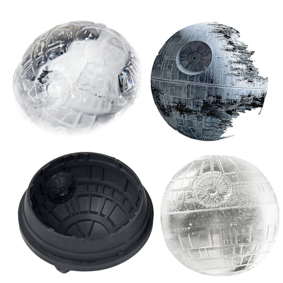 Interstellar Ice Ball Mold Set - Snowflake & Christmas Tree Designs for Elegant Whiskey and Cocktails