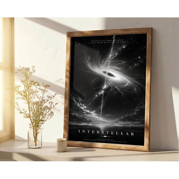 Interstellar Inspired Black Hole Poster Unframed Size 24''x36'' GooGate