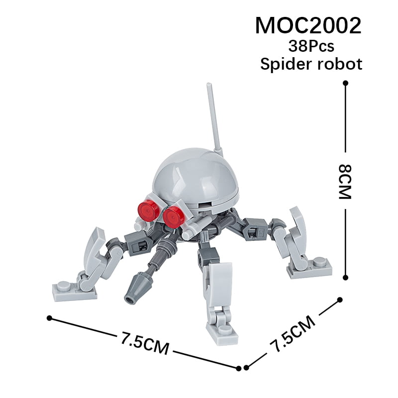 MOC Alien Droid Robot Space War Animal Sci-Fi Movie Figure Building ...