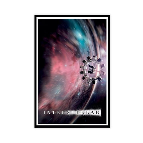 Interstellar Movie Poster Canvas Poster Wall Art Decor Print Picture Paintings for Living Room Bedroom Decoration