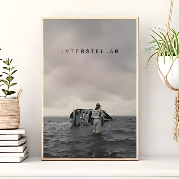 Interstellar Movie Poster Creative Wall Art Print Sci Fi Room Decor for Living Room Bedroom Office Home Decor Artwork Gift, UNFRAMED 8x12