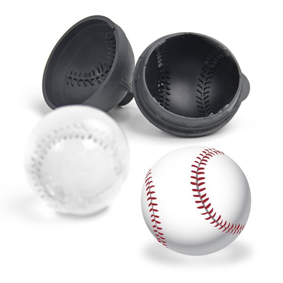 Interstellar Silicone Ice Ball Mold - Funnel Design for Perfect Whiskey Ice Balls & Baseball-Shaped Ice Cubes