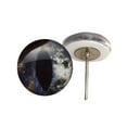 thumbnail image 1 of Interstellar Space Cat or Dragon Glass Eyes on Wire Pin Posts, 1 of 3