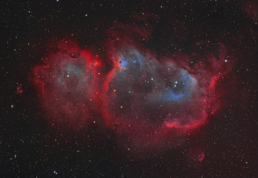 Interstellar embryo IC 1848 the Soul Nebula Canvas Art - Lorand FenyesStocktrek Images (17 x 12)