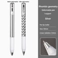 thumbnail image 1 of Intersting Gift Geometric Deformation Metal Writing Tools Shape Change Decompression Pen Deformation Gel Pen Anamorphic Pen Neutral Pen SILVER, 1 of 8