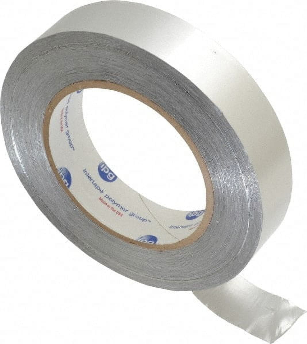 Intertape 1" x 60 Yds Silver Foil Tape 6.1 mil, Acrylic Adhesive