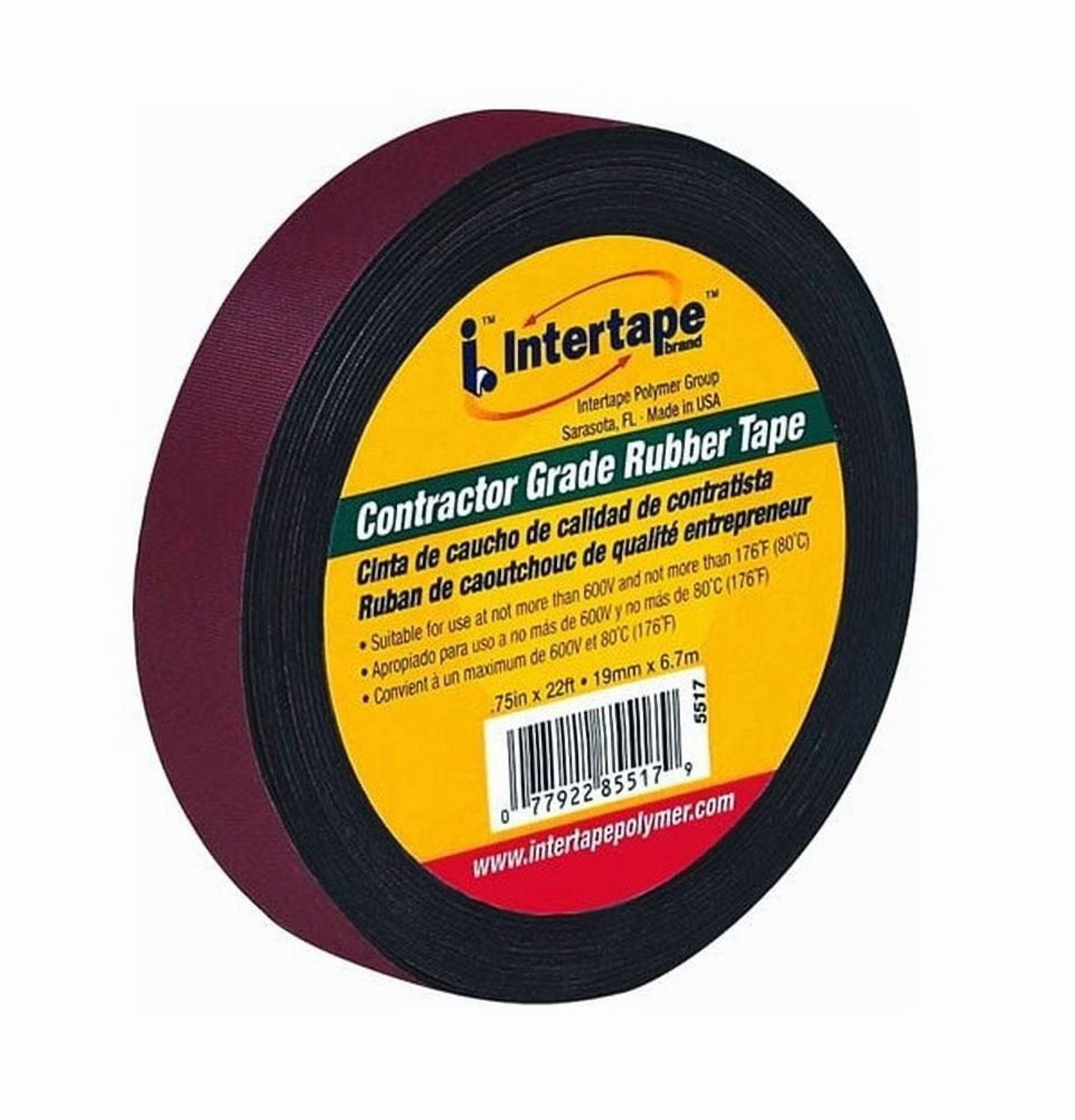 Intertape 5517 0.75in. x 22ft. Rubber Electrical Tape 20 Pack