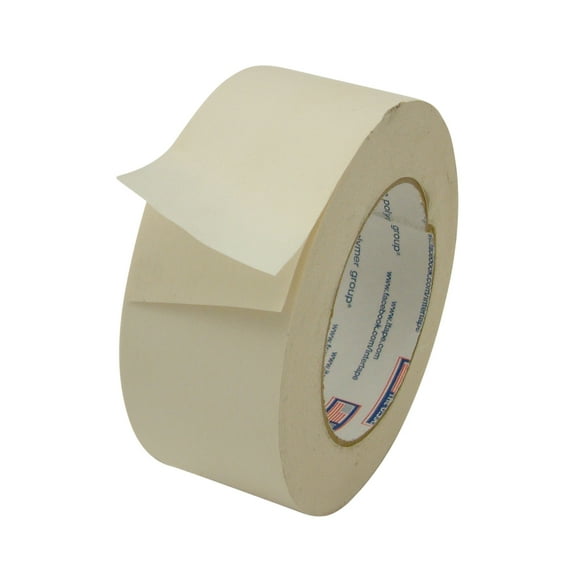 Intertape 597 Double-Sided Vinyl Tape: 2 in x 36 yds. (Beige)