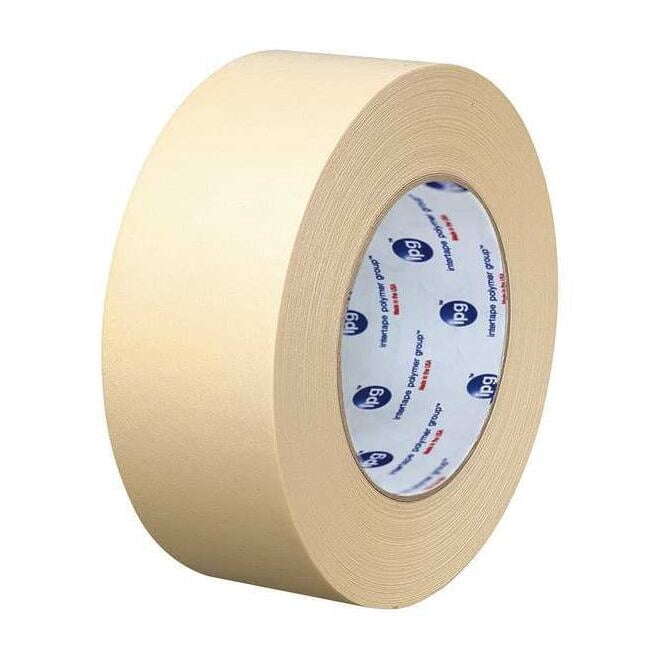 Masking Tape, 48 mm W x 54 4/5 m L, 5 mil Thick, Tan, Rubber Adhesive, 24 PK PG500.13G