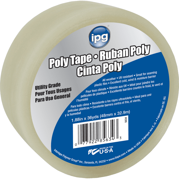 Intertape Polymer Group IPG Poly Sheeting Tape - Single Pack