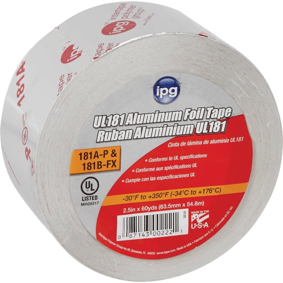 Intertape Polymer Group Intertape UL181 Aluminum Foil Tape - Pack of 8