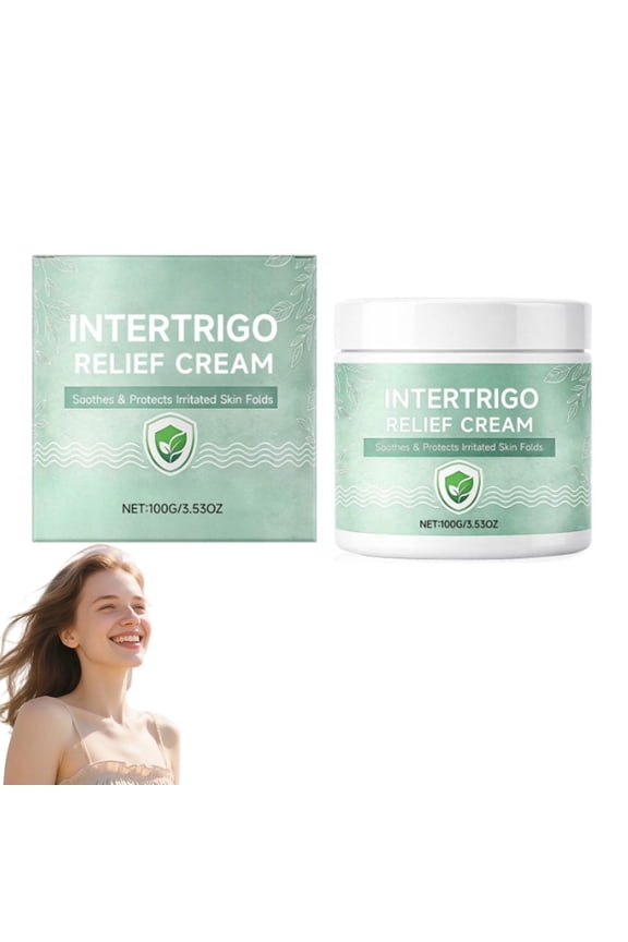 Intertrigo Cream Skin Fold Barrier Cream Moisture Friction Protection Fast Dry Non Greasy Skin Comfort Cream for Under Breast Inner Thigh Underarm Care (1PC)