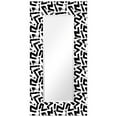 thumbnail image 1 of "Intertwined" 72"x36" Rectangular Beveled Leaner Mirror on Free Floating Reverse Printed Tempered Art Glass, 1 of 12