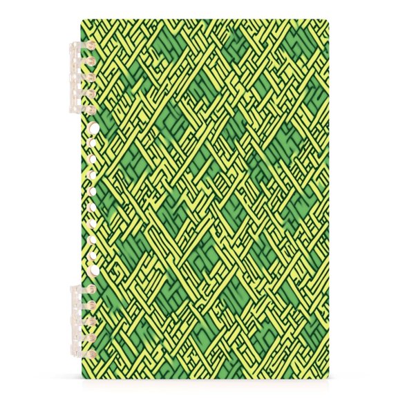 Intertwined Celtic Knots A5 8.3x5.7in PP Notebook, Adjustable Rings, 60 Sheets, Diary or Journey Note