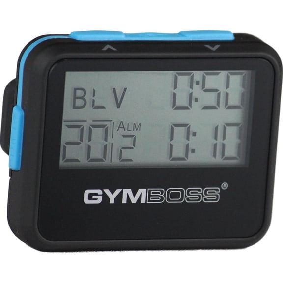 Interval Timer Stopwatch Black Blue HIIT Crossfit