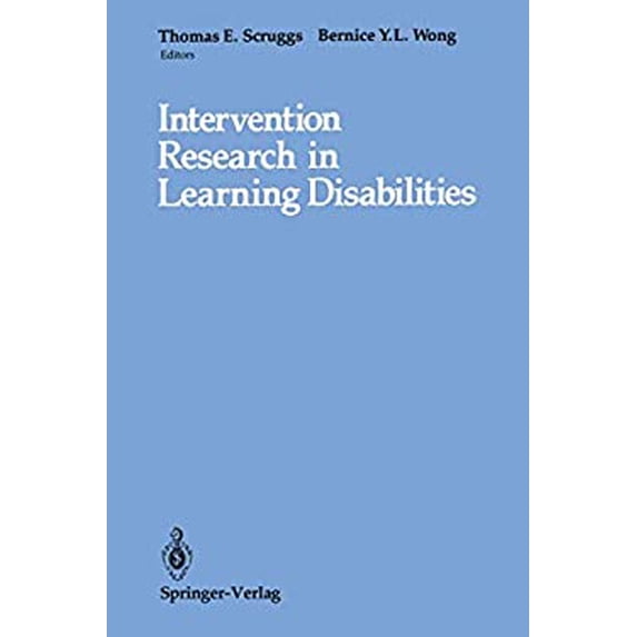 Pre-Owned Intervention Research in Learning Disabilities 9780387972800