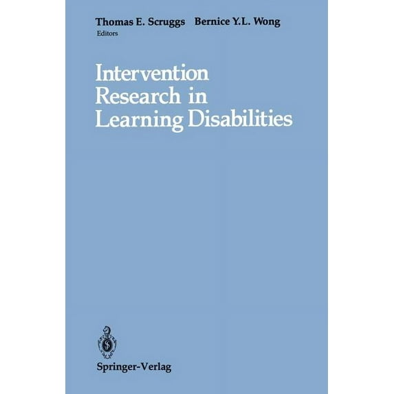Intervention Research in Learning Disabilities, (Paperback)