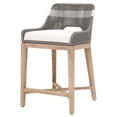 thumbnail image 1 of Interwoven Rope Counter Stool with Stretcher and Cross Support, Dark Gray- Saltoro Sherpi, 1 of 5