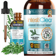 Rejuvica Health IntestiClear - Intestinal Cleanse Support - Contains Wormwood, Black Walnut, Ginger and More