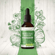 Secrets Of The Tribe Intestinal Rescue Blend Tincture Dietary Supplement, Natural Extract, Made from Parsley, Chamomile, Caraway, Garlic, Onion, Peppermint 2 oz