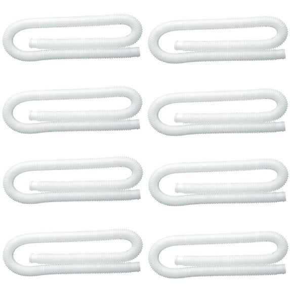 Intex 1.25 Inch Diameter Accessory Pool Pump Replacement Hose 59In Long (8 Pack)