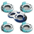thumbnail image 1 of Intex 1 Person Floating Water Tube (4 Pack) & 2 Person Pool Tube, 1 of 12