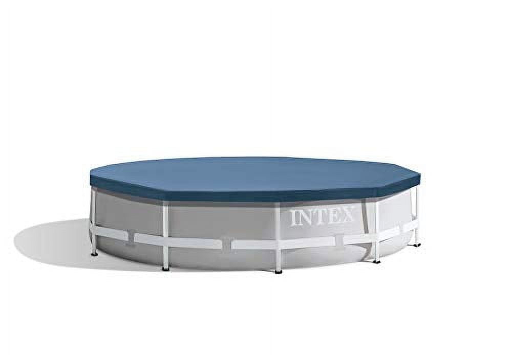 Intex 10' UV Resistant Round Blue Pool Cover for Above-Ground Pools