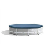 Intex 10' UV Resistant Round Blue Pool Cover for Above-Ground Pools