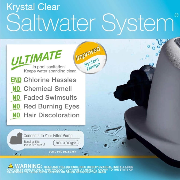 ACRISTAⅡ for salt type A clear Intex 120V Krystal Clear Saltwater System (2 Pack) - Walmart.com