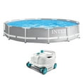 thumbnail image 1 of Intex 12ft x 30in Frame Above Ground Swimming Pool & Robot Vacuum, 1 of 10