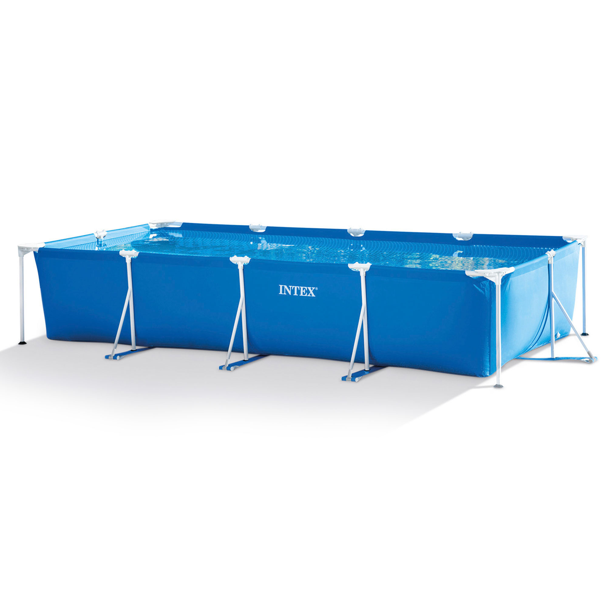 Intex 14.75' x 33" Rectangular Frame Above Ground Outdoor Swimming Pool - image 1 of 12